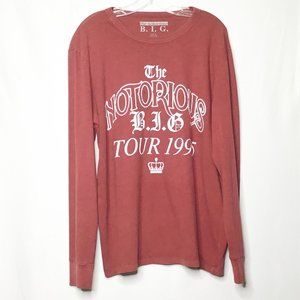 Biggie Rap The Notorious B.I.G. Shirt Large Red